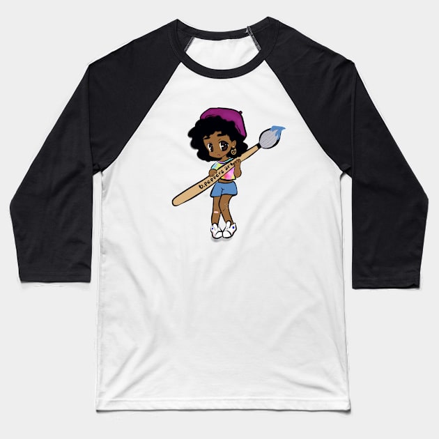 B Peppers Art Baseball T-Shirt by bananapeppersart